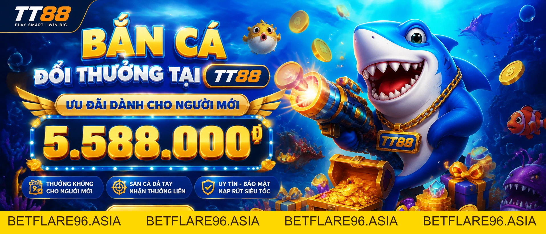 Bắn Cá TT88 | Lễ hội quà tặng, phòng chơi đa nhịp, ưu đãi cho tài khoản mới