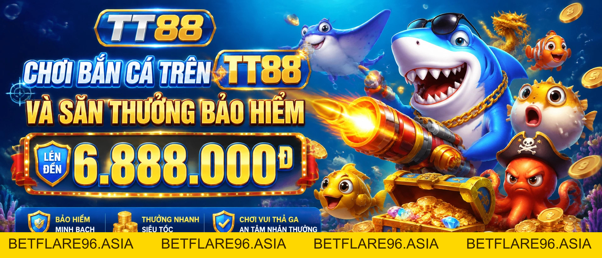 Bắn Cá TT88 | Lễ hội quà tặng, phòng chơi đa nhịp, ưu đãi cho tài khoản mới