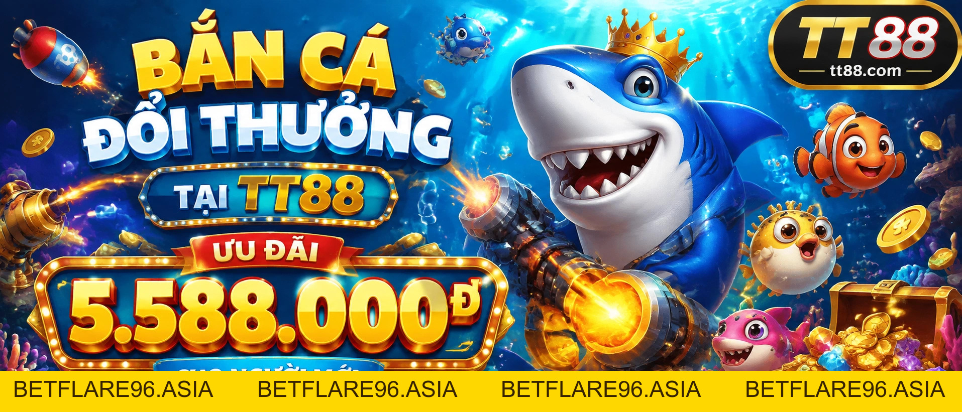 Bắn Cá TT88 | Lễ hội quà tặng, phòng chơi đa nhịp, ưu đãi cho tài khoản mới