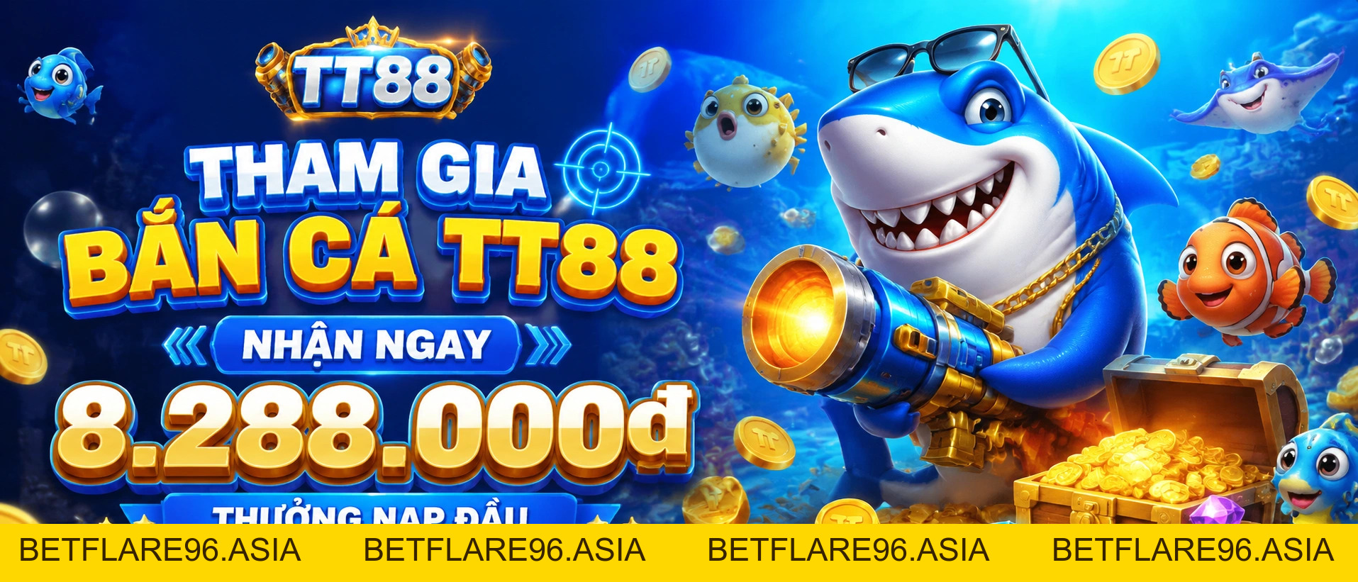 Bắn Cá TT88 | Lễ hội quà tặng, phòng chơi đa nhịp, ưu đãi cho tài khoản mới
