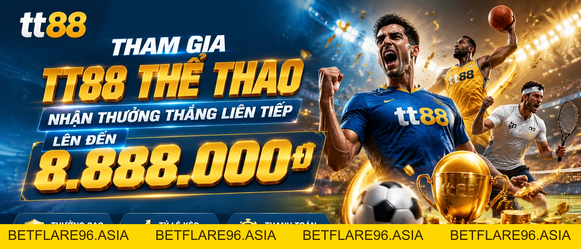 Thể Thao TT88 | Lịch thi đấu, kết quả, đội bóng và trận hot