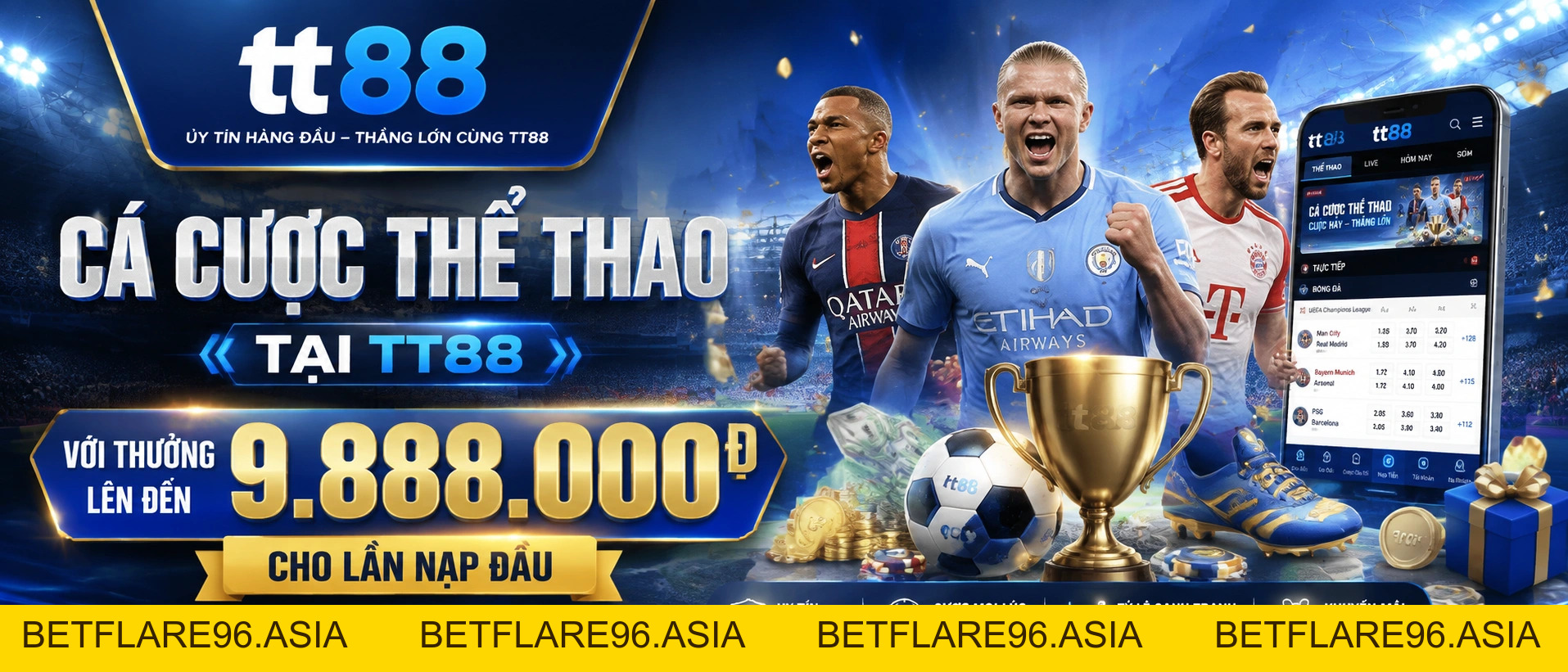 Thể Thao TT88 | Lịch thi đấu, kết quả, đội bóng và trận hot